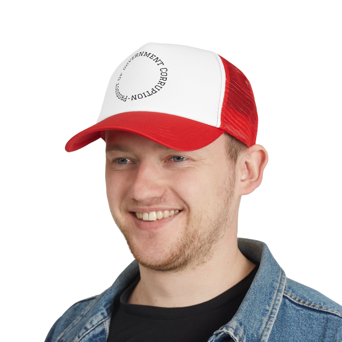Trendy Mesh Cap with Statement Design, Adjustable Hat for Casual Outings, Summer Accessory, Unique Cap