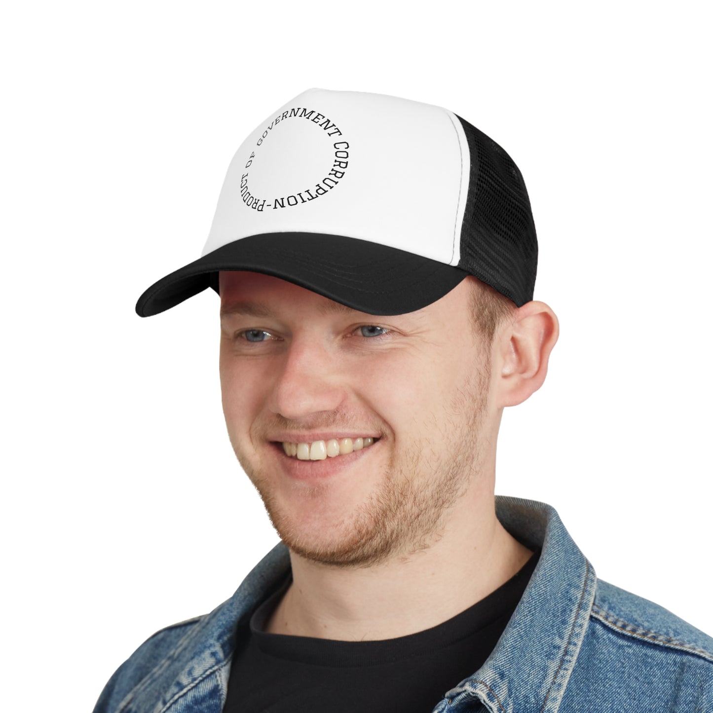 Trendy Mesh Cap with Statement Design, Adjustable Hat for Casual Outings, Summer Accessory, Unique Cap