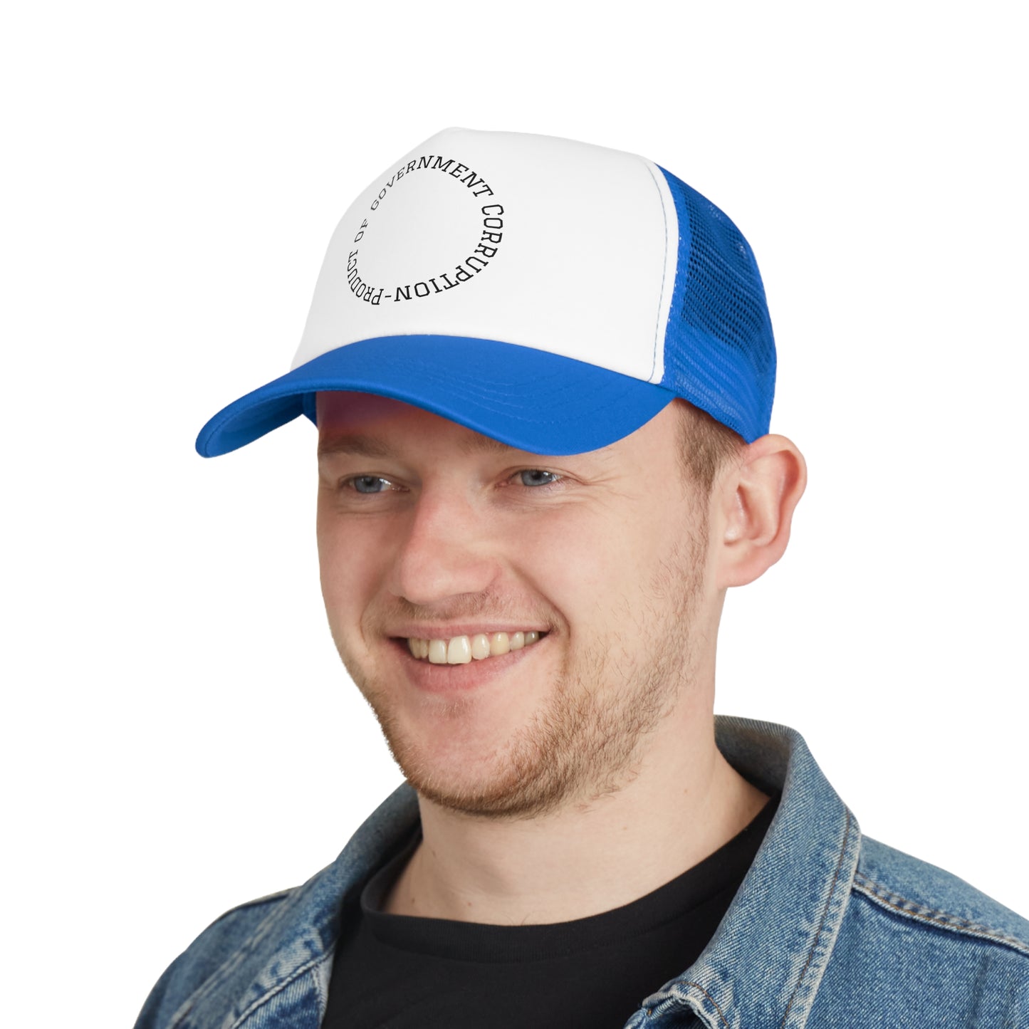 Trendy Mesh Cap with Statement Design, Adjustable Hat for Casual Outings, Summer Accessory, Unique Cap